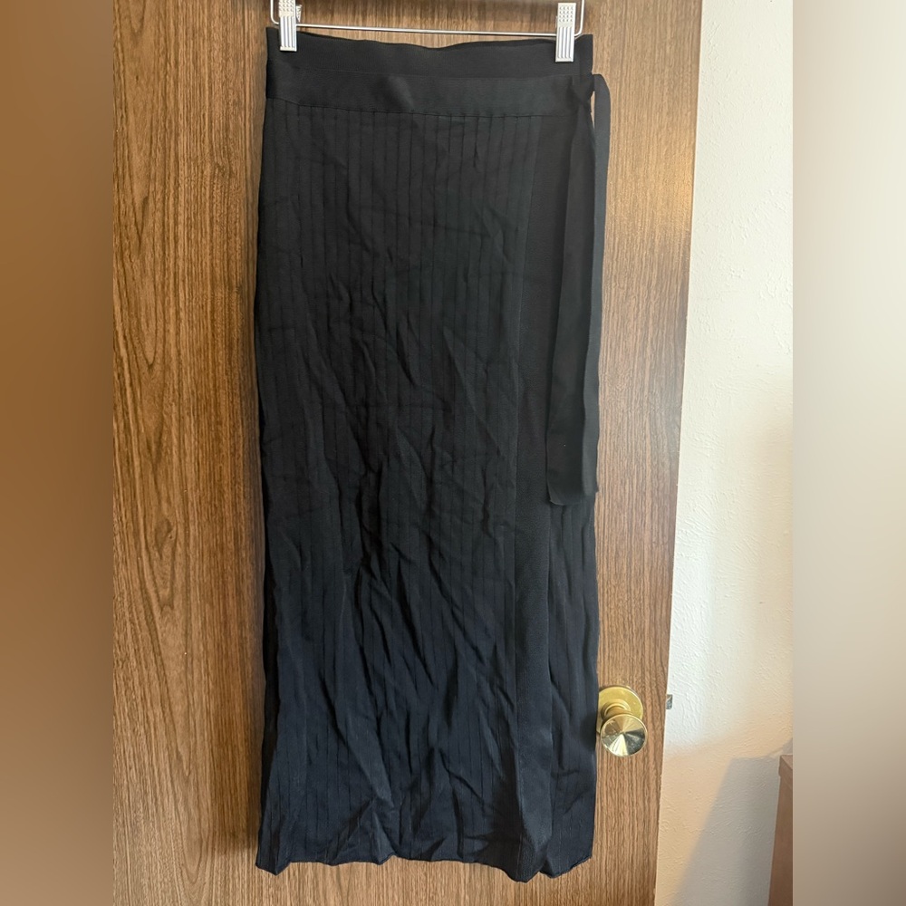 Free People Ribbed Maxi with Slit and Tie